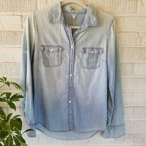 J. Crew Chambray Top